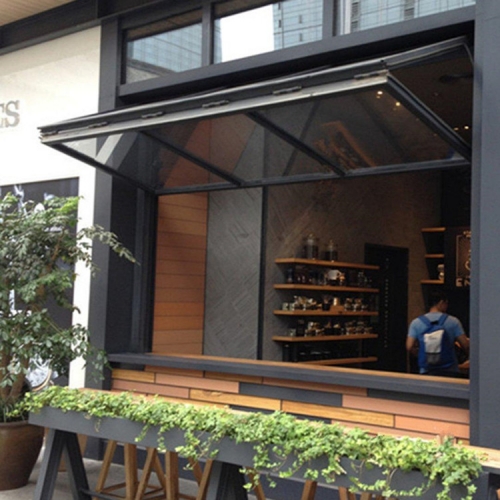 電動(dòng)上折窗